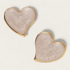 Love Heart Earrings 14k Gold Plated